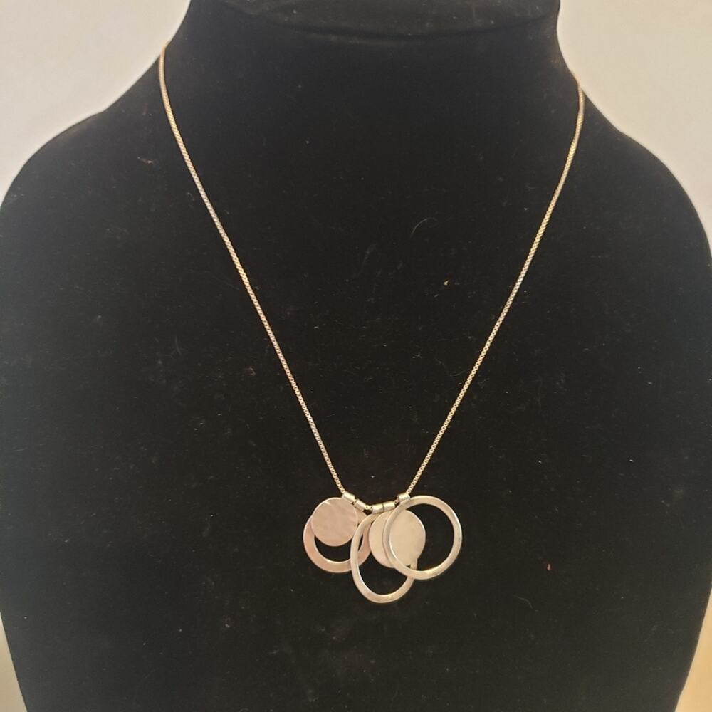 Silpada Sterling‎ Silver .925 Vintage 5 Circle Most Clever Necklace N2911